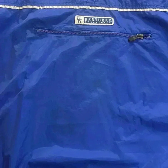 Vintage Nike‎ team Kentucky Wildcats Basketball Short sleeve Rain Jacket Adult L - Picture 3 of 11
